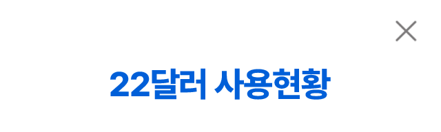 22달러사용현황