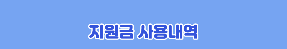 지원금 사용내역